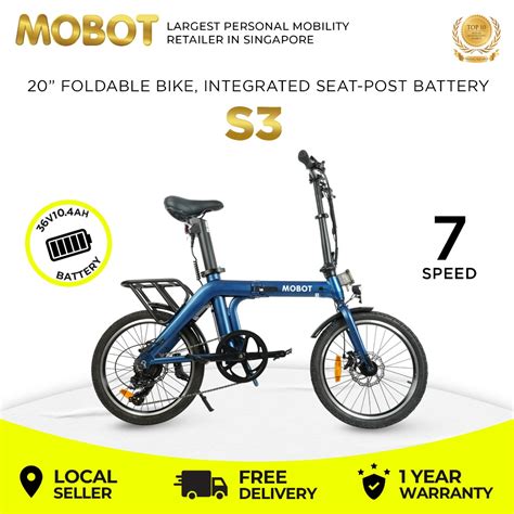 power assisted bicycle singapore|MOBOT S3 Electric Bicycle .